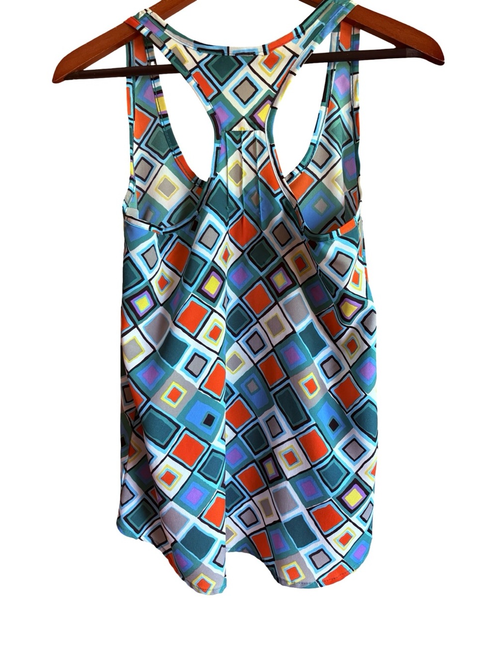 Gabriella Rocha Multi Color Boho Geometric Pocket Tank Top Small - Picture 11 of 16